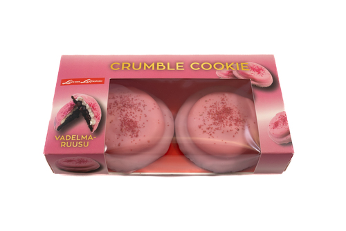 Crumble Cookie 2kpl vadelma-ruusu