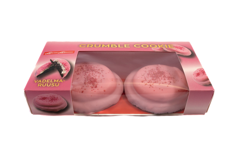 Crumble Cookie 2kpl vadelma-ruusu